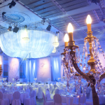 Candelabros para cena de gala
