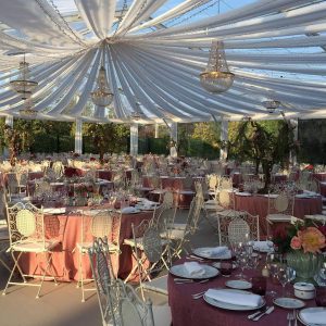 lamparas bodas en carpa
