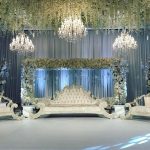 wedding flower ceiling