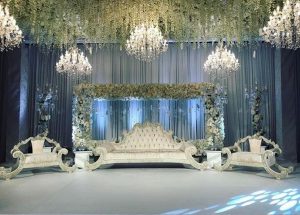 wedding flower ceiling