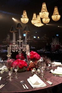 iluminacion candelabros evento cena de gala lamparas de lujo