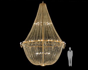 Super Size Chandelier para eventos
