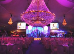 Lampara chandelier grande para eventos de 5 metros