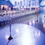 alquiler candelabros de plata para cena de gala