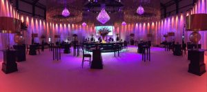 decoracion evento hangar para aviones